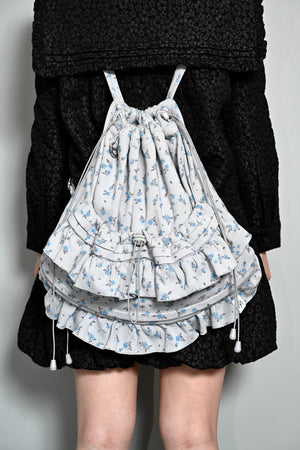 flower waffle frill knapsack