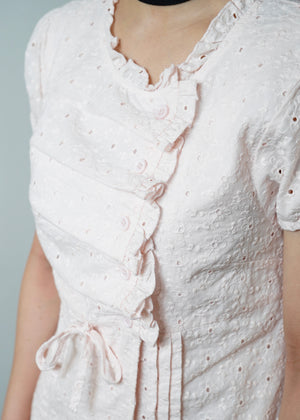 button up floral blouse