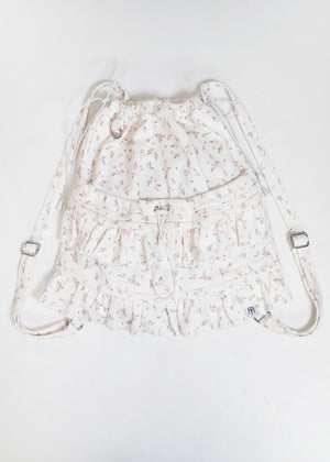 flower waffle frill knapsack