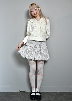 【8月下旬発送】glossy bloom balloon skirt