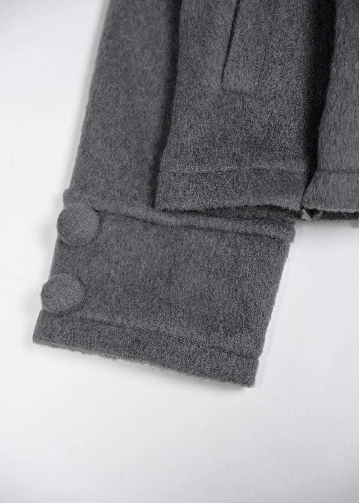 grace fur collar wool long coat