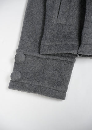 grace fur collar wool long coat