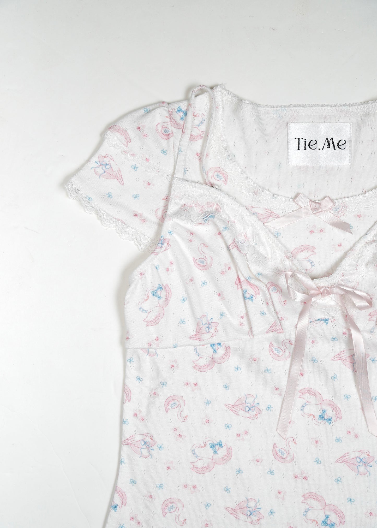 「swan's dream」lace cami dress