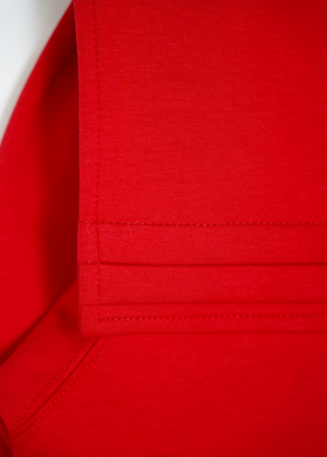 sailor collar frill zip hoodie