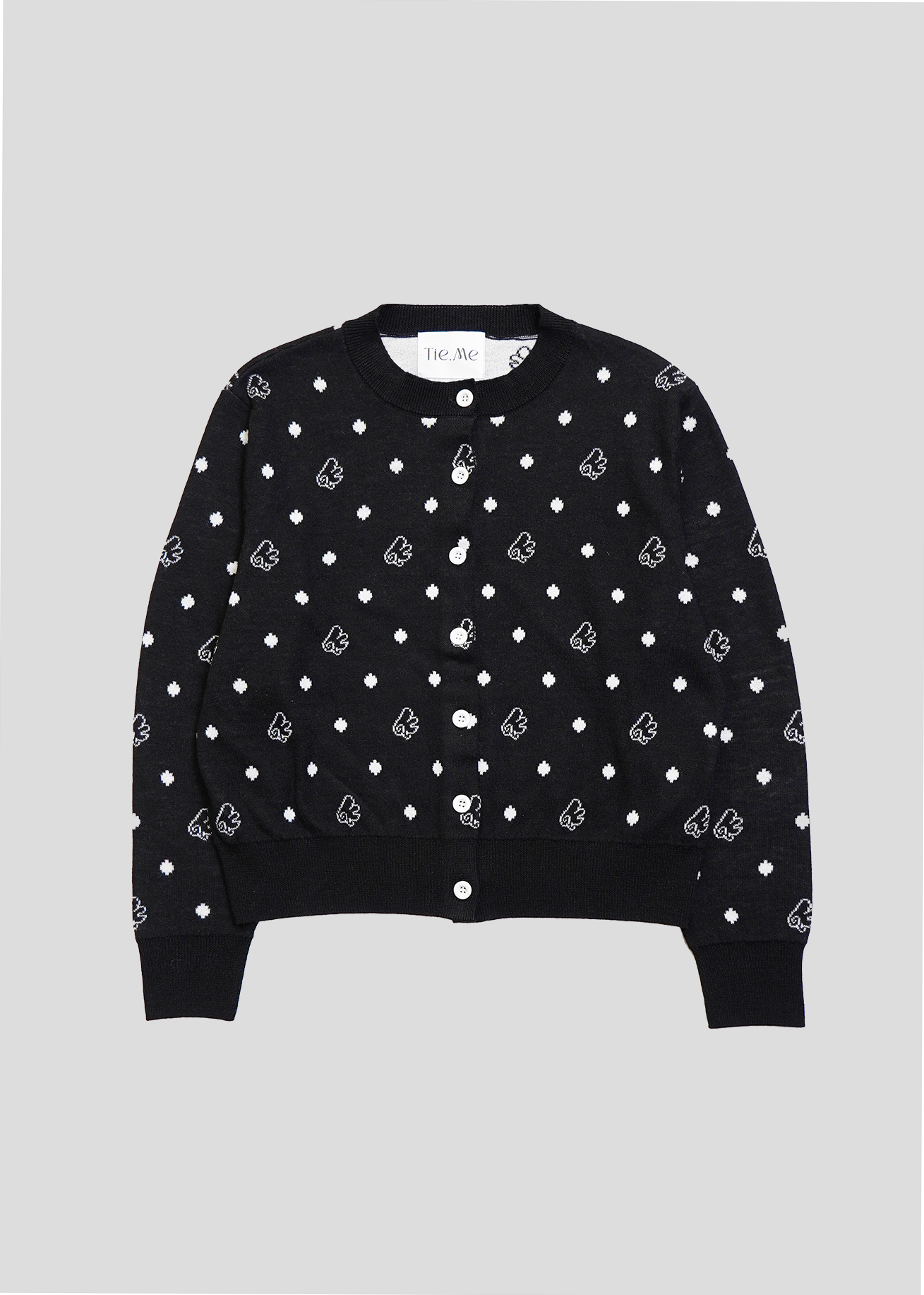 wings dot knit cardigan