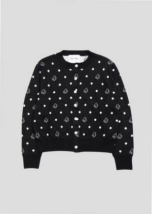 wings dot knit cardigan