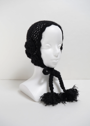 handmade rose beanie