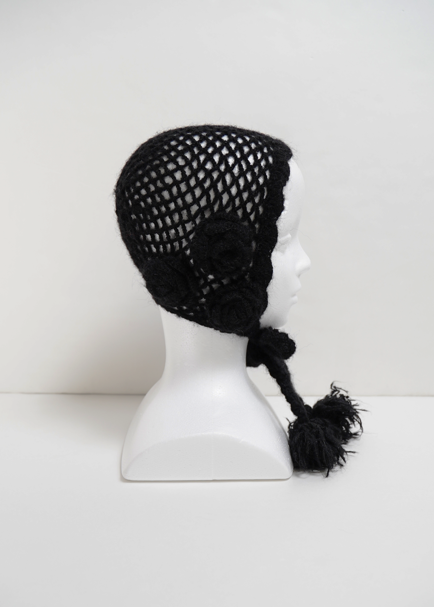 handmade rose beanie