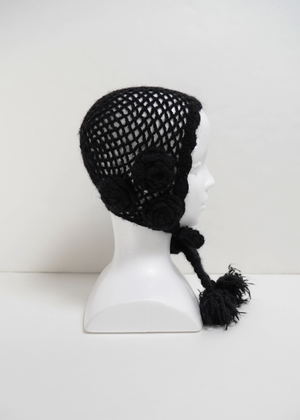 handmade rose beanie