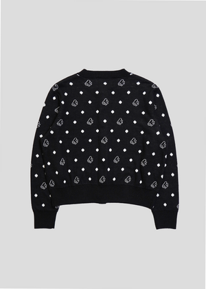 wings dot knit cardigan