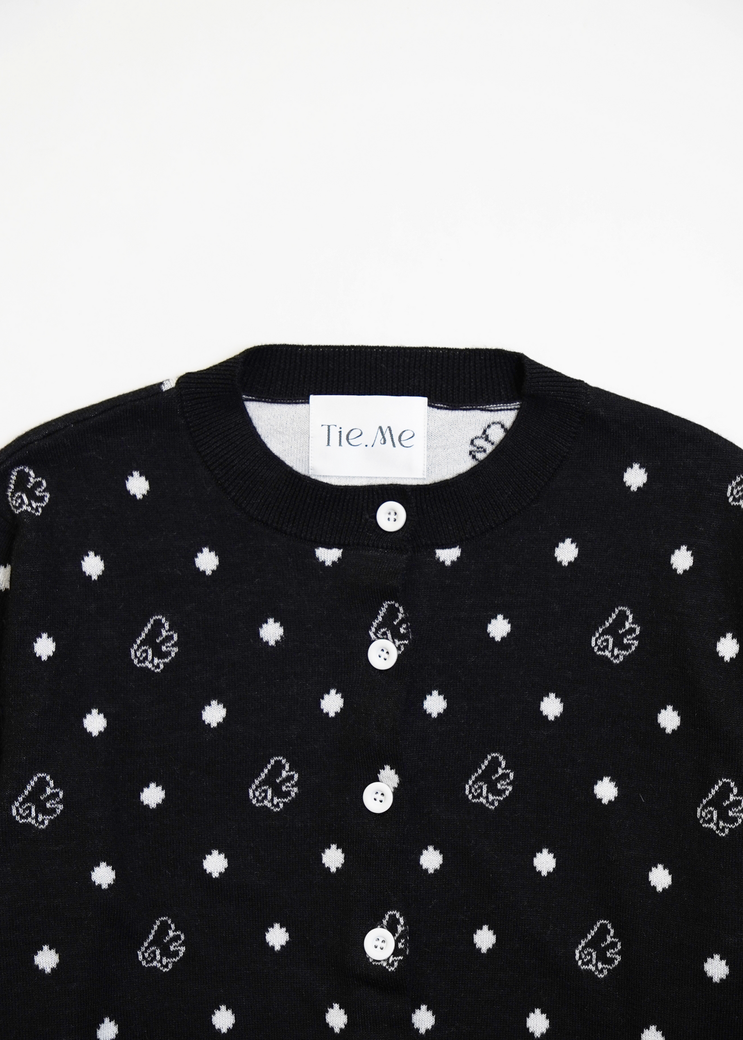 wings dot knit cardigan