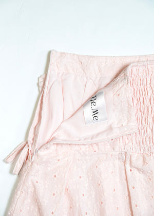 pleated cargo floral skirt