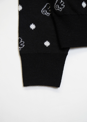 wings dot knit cardigan
