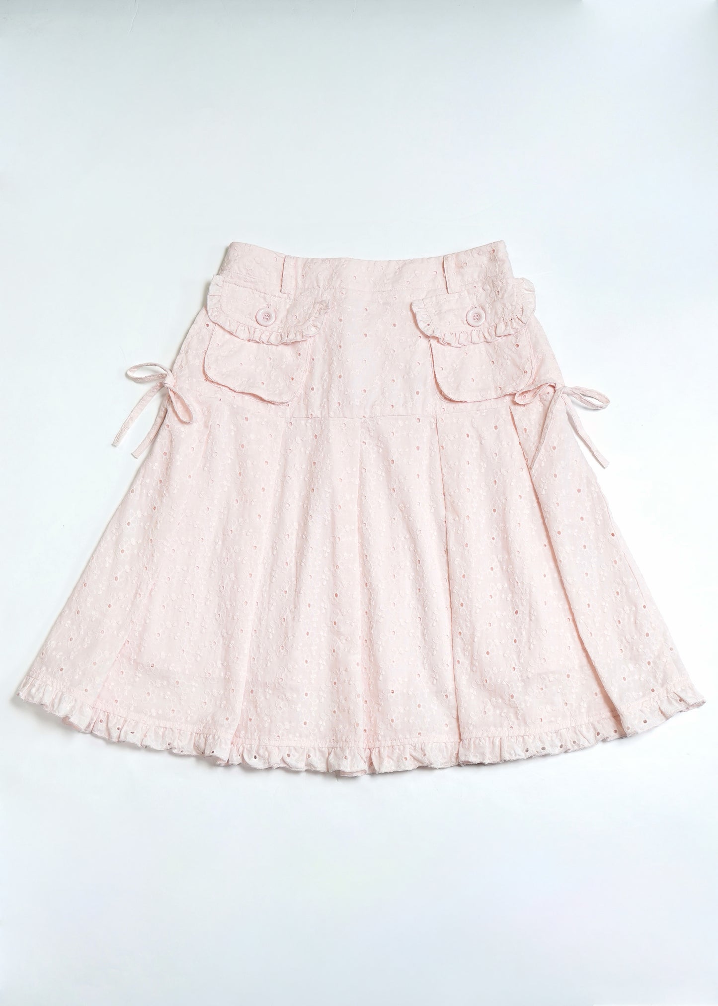 pleated cargo floral skirt
