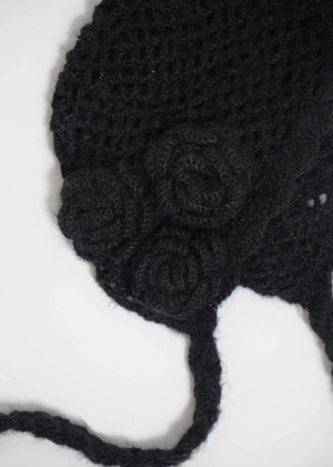 handmade rose beanie