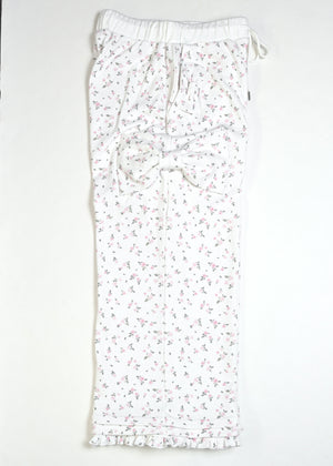 flower waffle ribbonful lounge pants