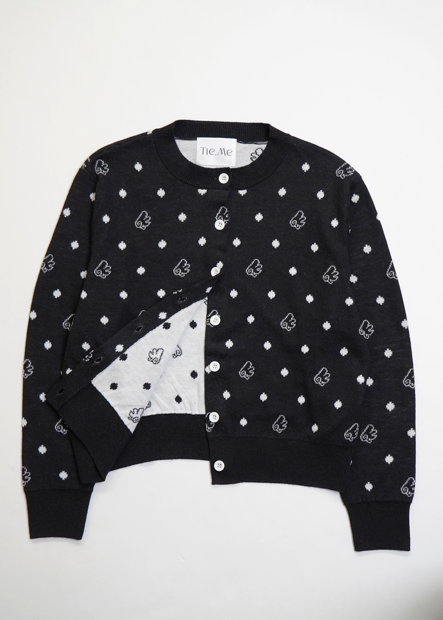 wings dot knit cardigan