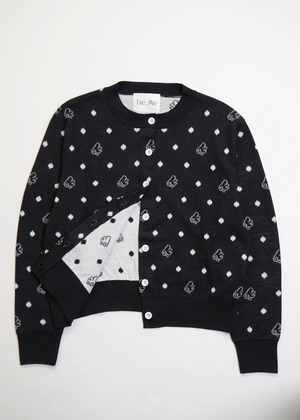 wings dot knit cardigan
