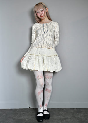 【8月下旬発送】glossy bloom balloon skirt