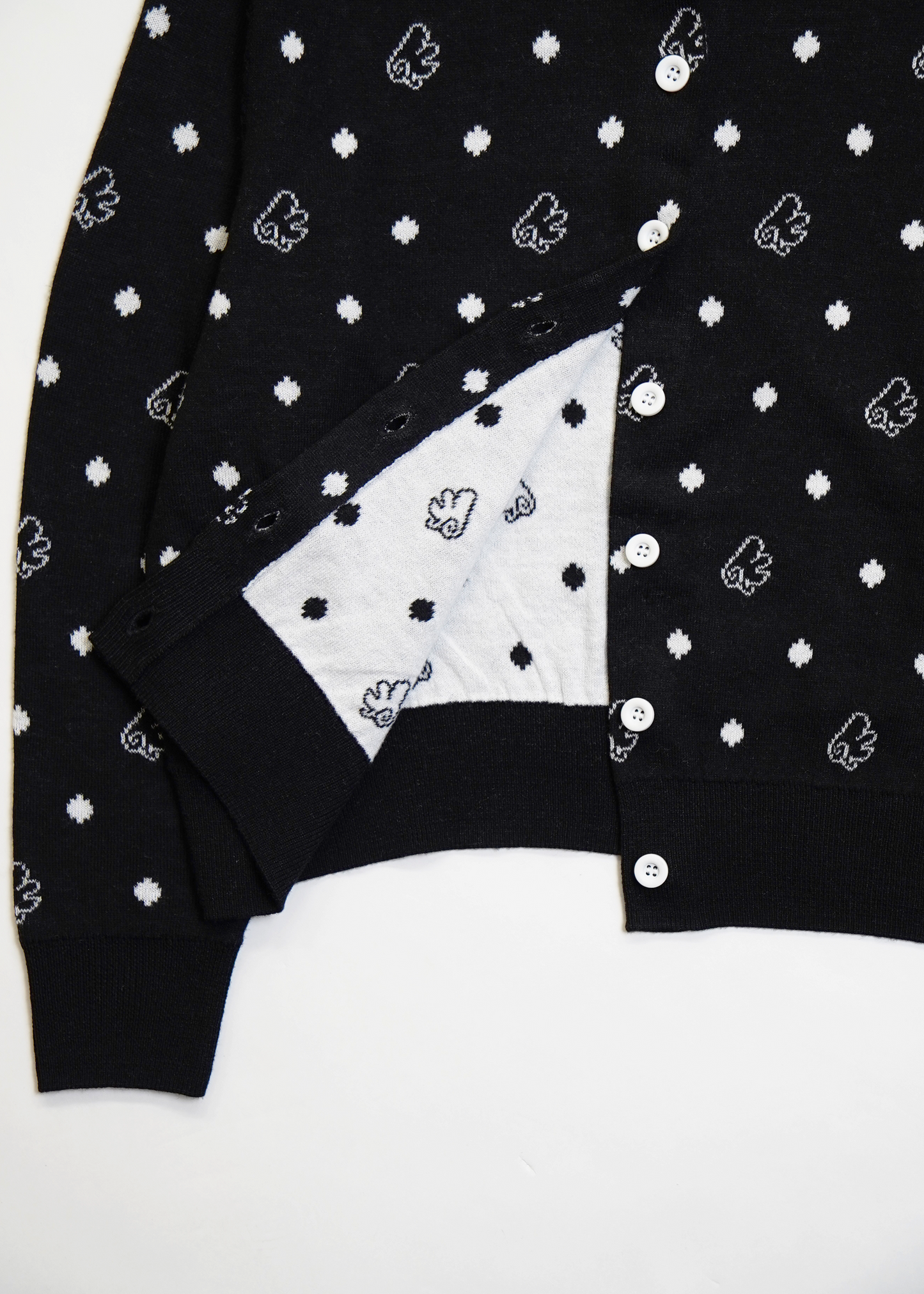 wings dot knit cardigan