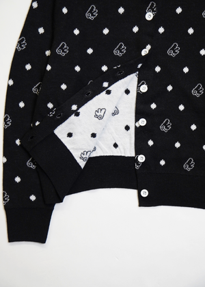 wings dot knit cardigan