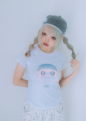 【HUHUEE】gallery girl Tee-slim