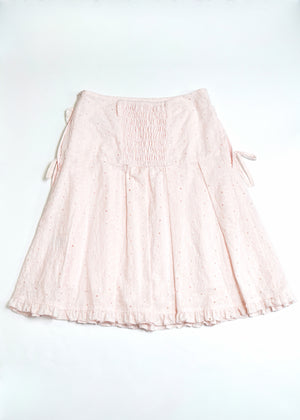 pleated cargo floral skirt