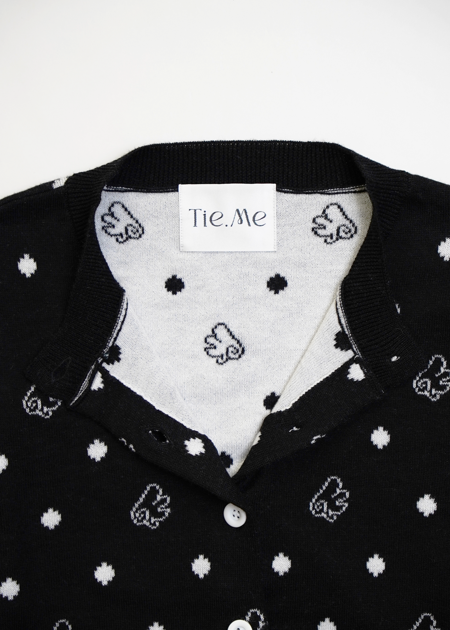 wings dot knit cardigan