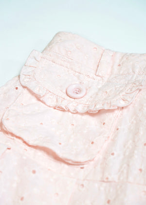 pleated cargo floral skirt