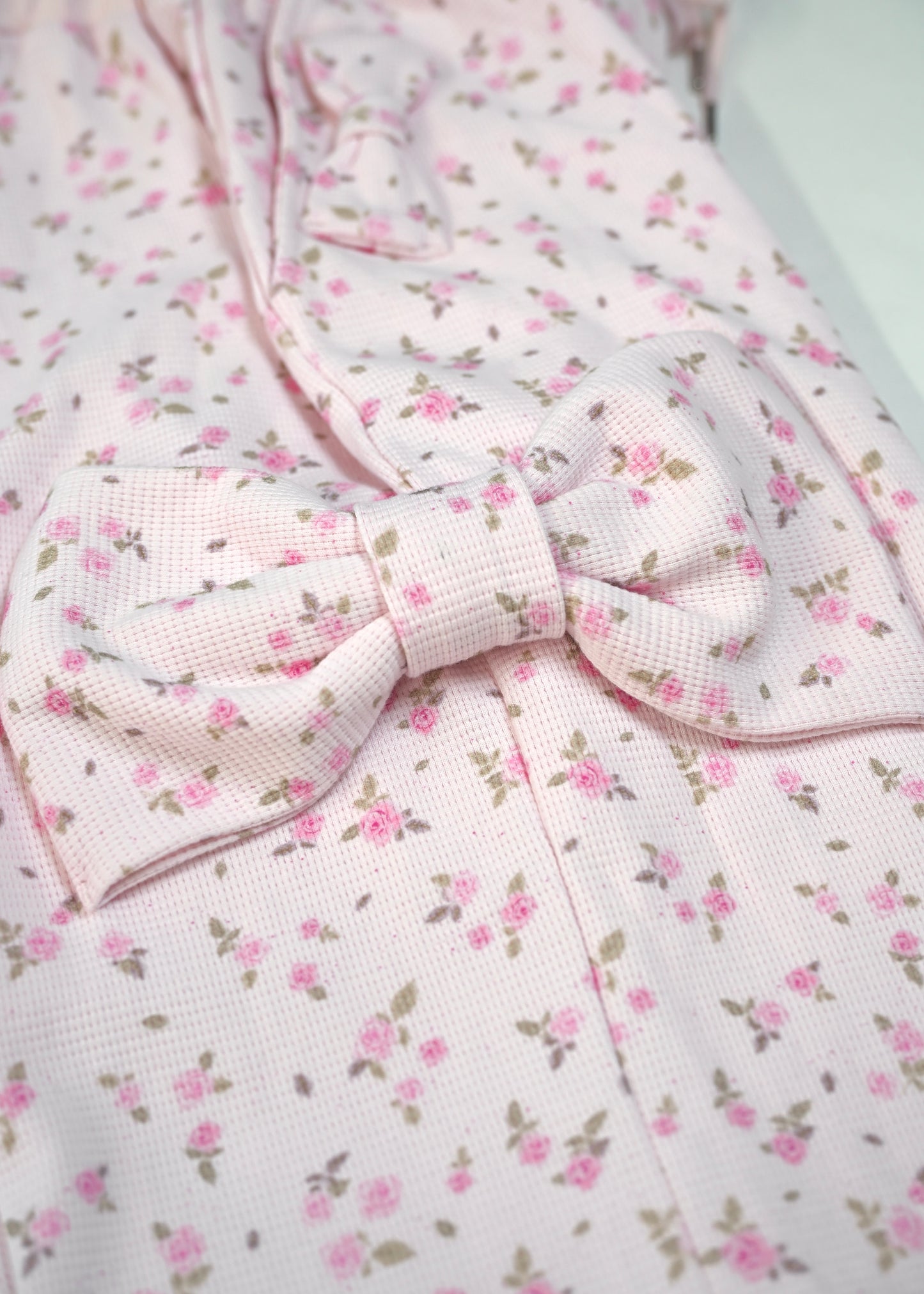 flower waffle ribbonful lounge pants