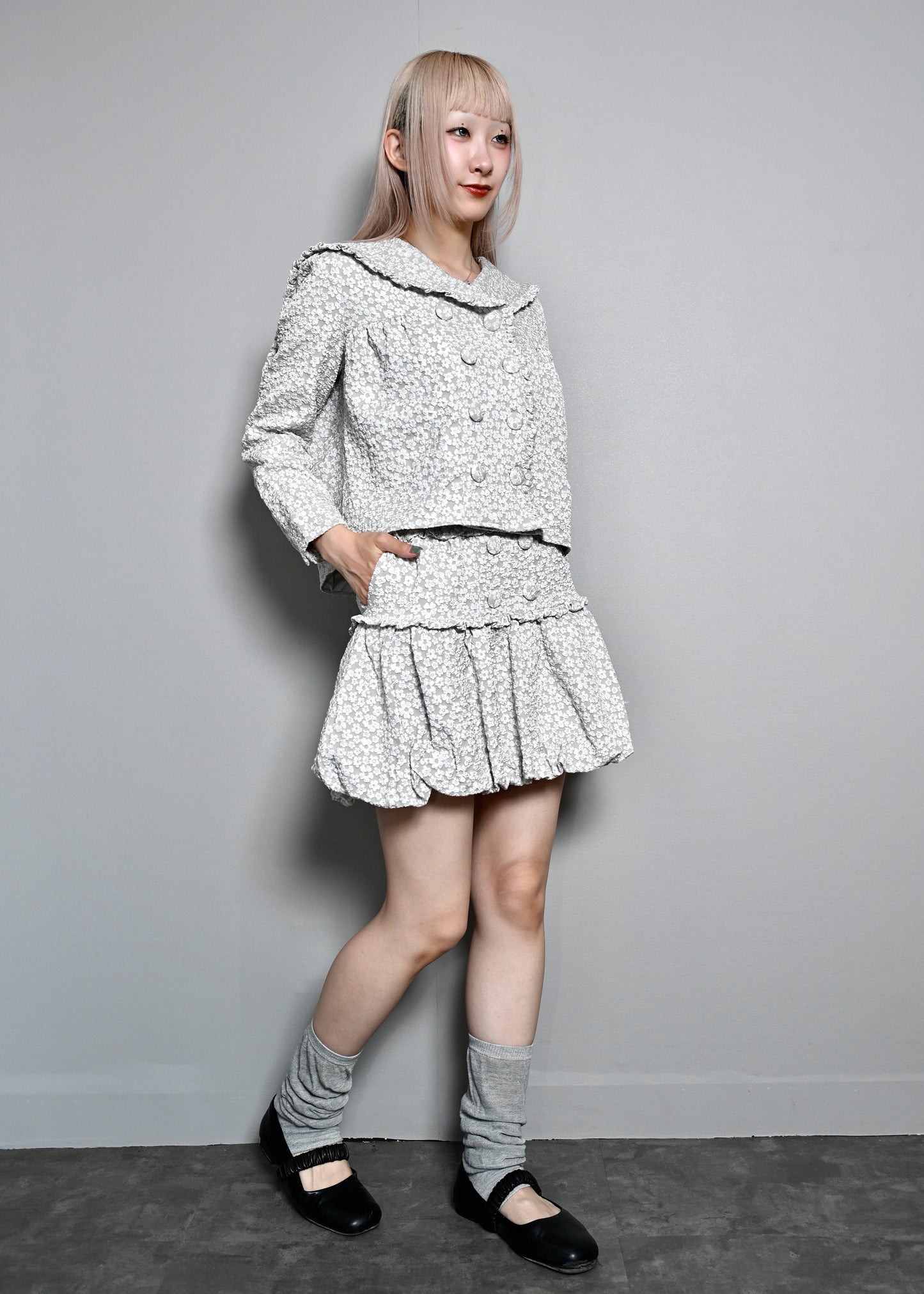 【8月下旬発送】glossy bloom sailor blouse