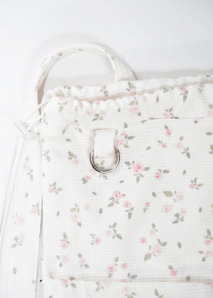 flower waffle frill knapsack