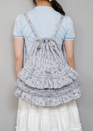 flower waffle frill knapsack