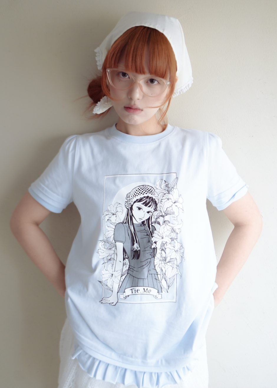 須藤はる奈×Tie.Meコラボ frill T-shirt