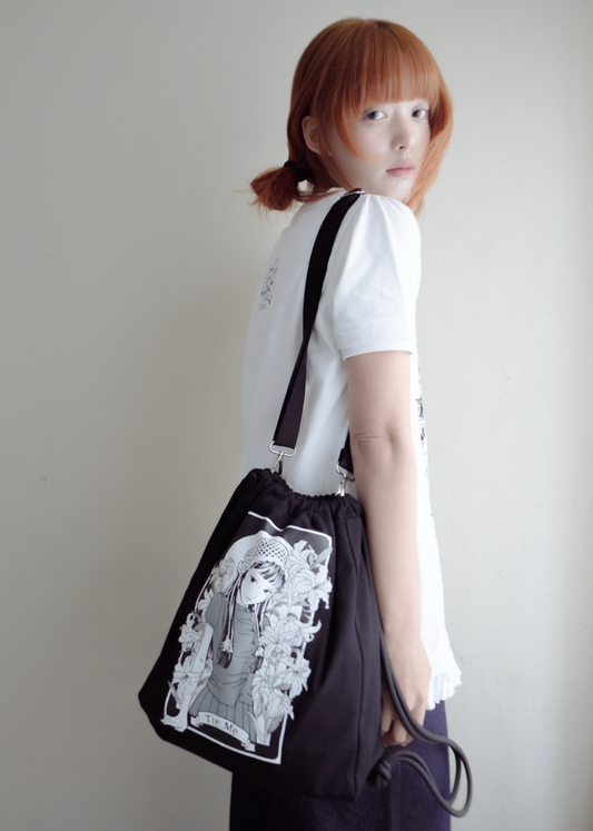 須藤はる奈×Tie.Meコラボ 百合刺繍3Way Bag