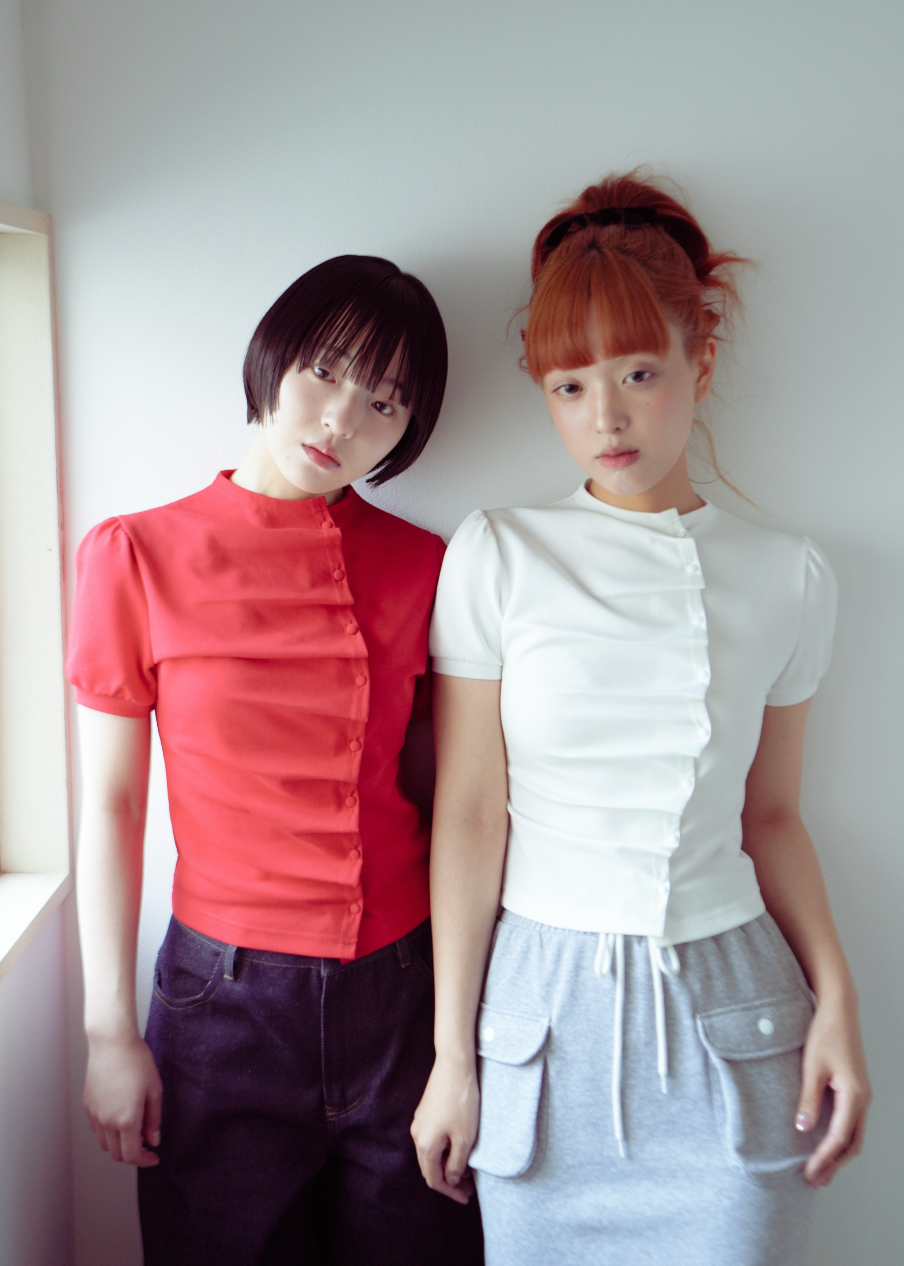 【再入荷】button up T-shirt