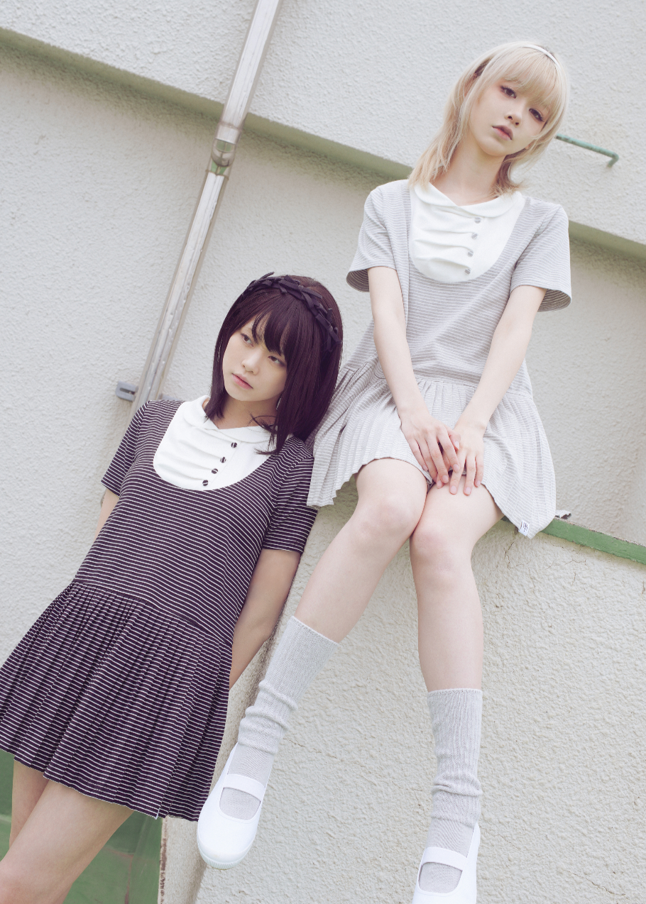 button up yoke dress