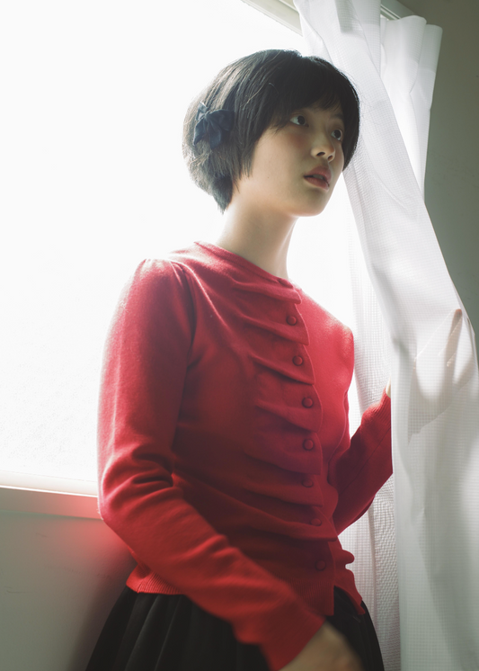 button up knit-slim fit