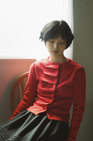 button up knit-slim fit