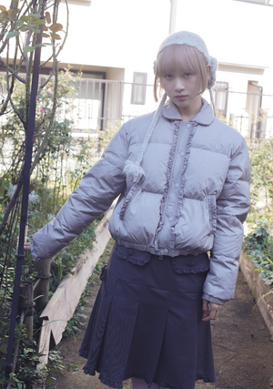 soft frill down jacket