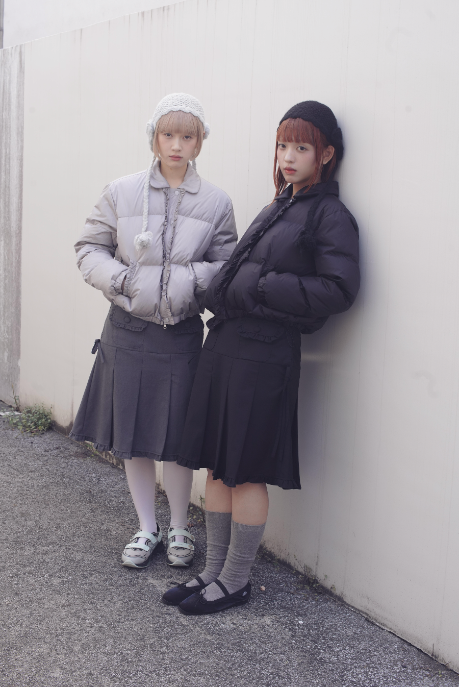 soft frill down jacket