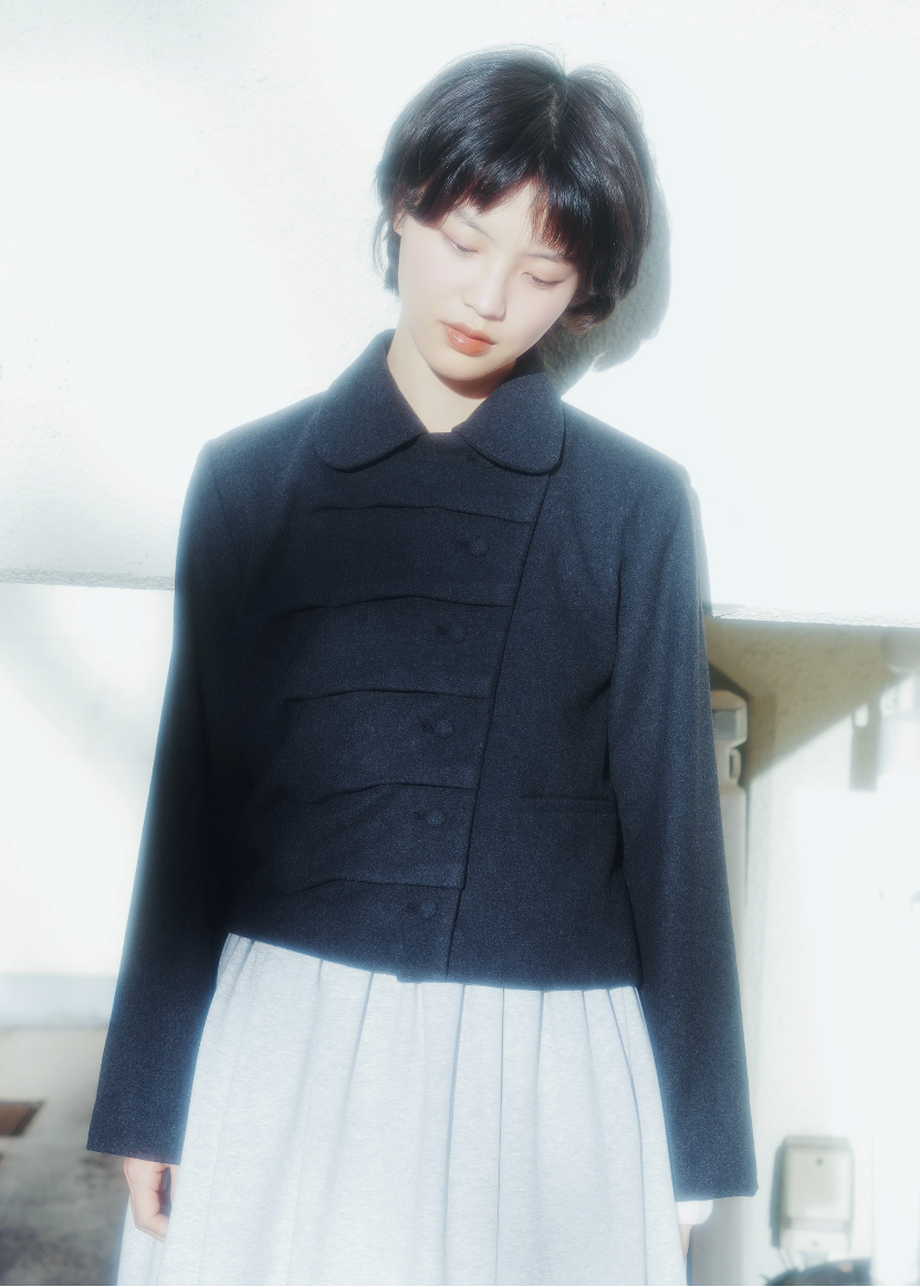 button up wool jacket