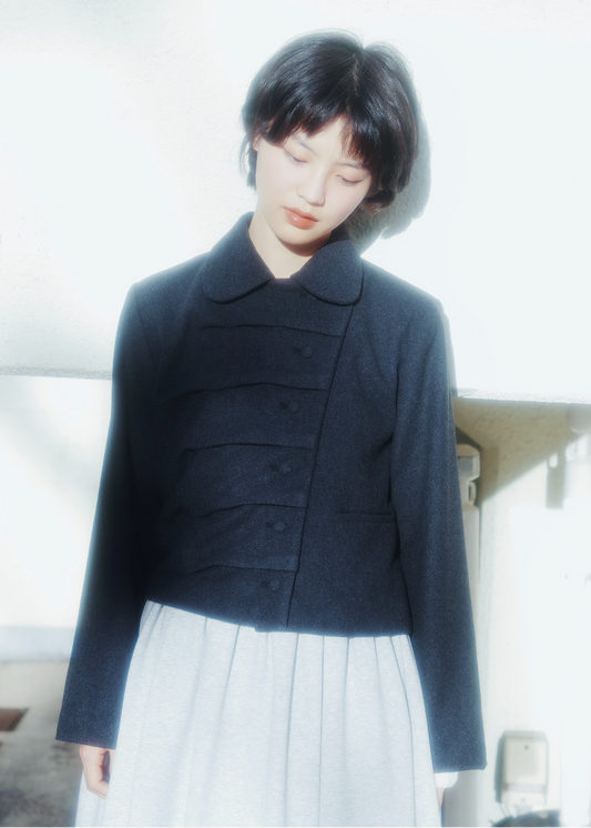 button up wool jacket