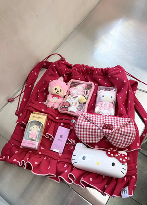 dot frill knapsack – Tie.Me