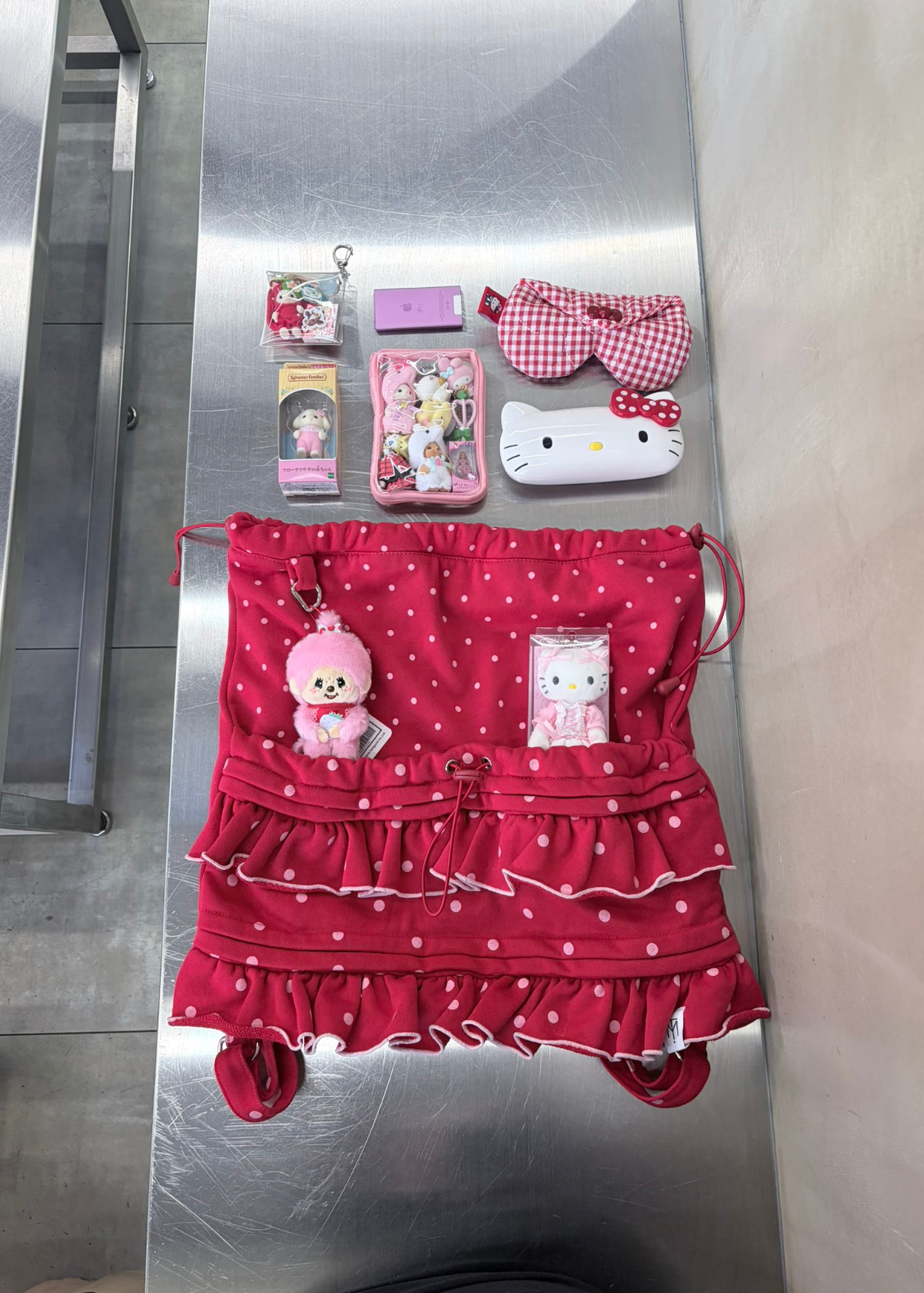 dot frill knapsack