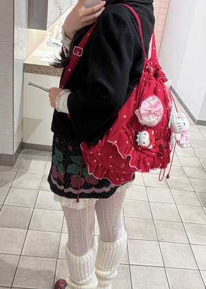 2月下旬発送】dot frill knapsack – Tie.Me