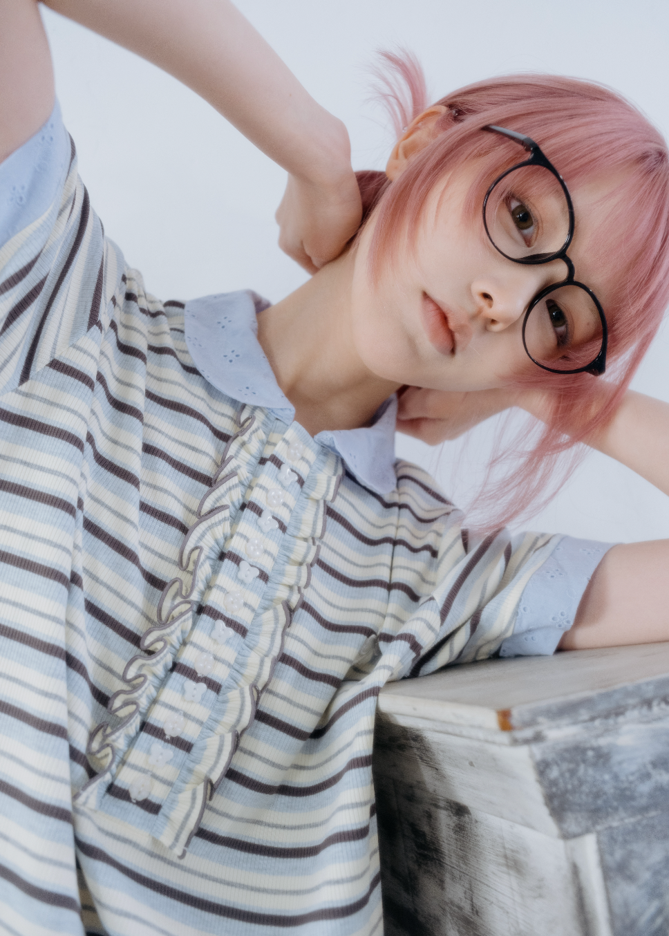 lucky clover stripe polo shirt