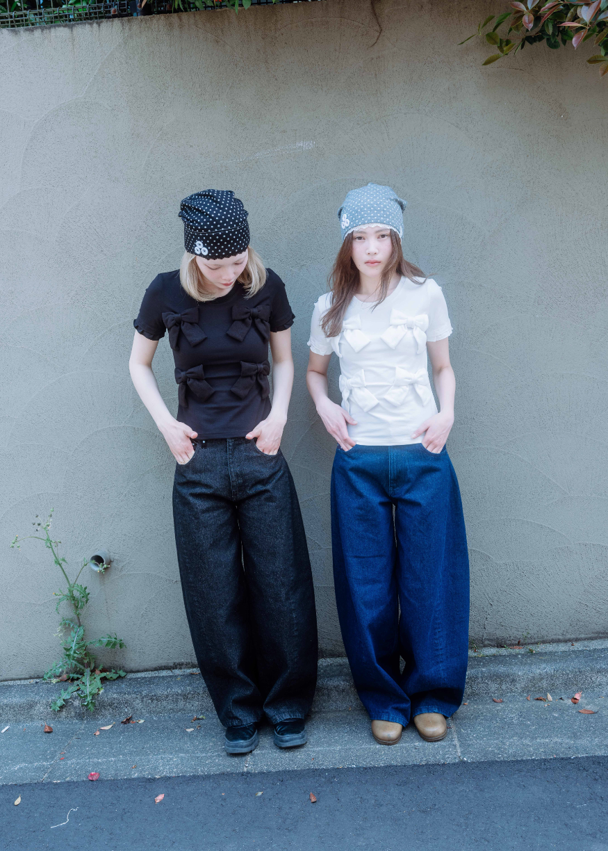 secret dot longline denim