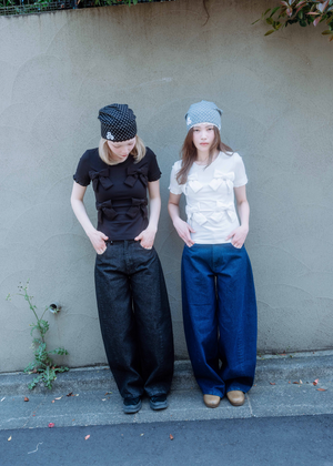secret dot longline denim