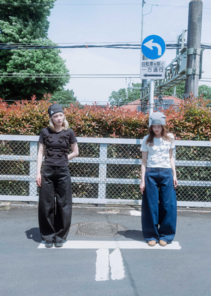 secret dot longline denim